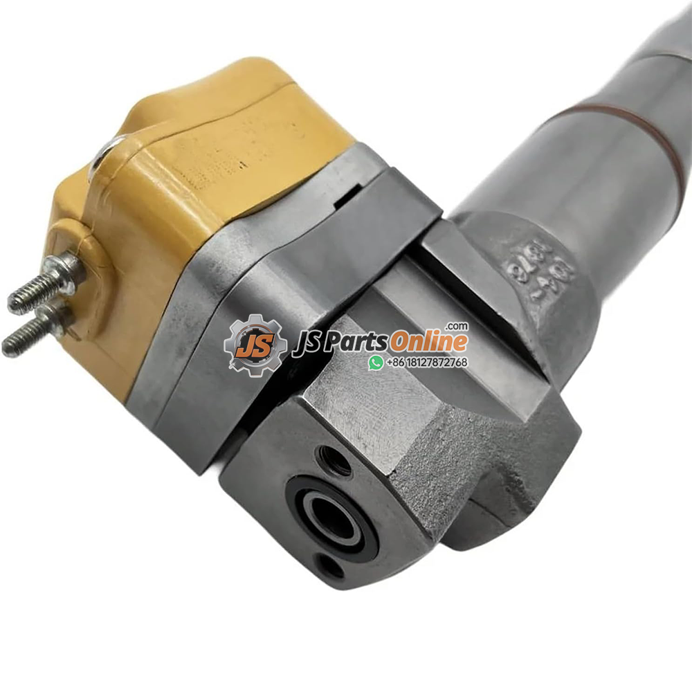 138-8754 0R-8624 Fuel Injector for Caterpillar CAT 3412E 3408E 7 - JSpartsonline Close-up of a hydraulic torque tool head with a yellow grip and gray metal chuck, JS Parts Online watermark