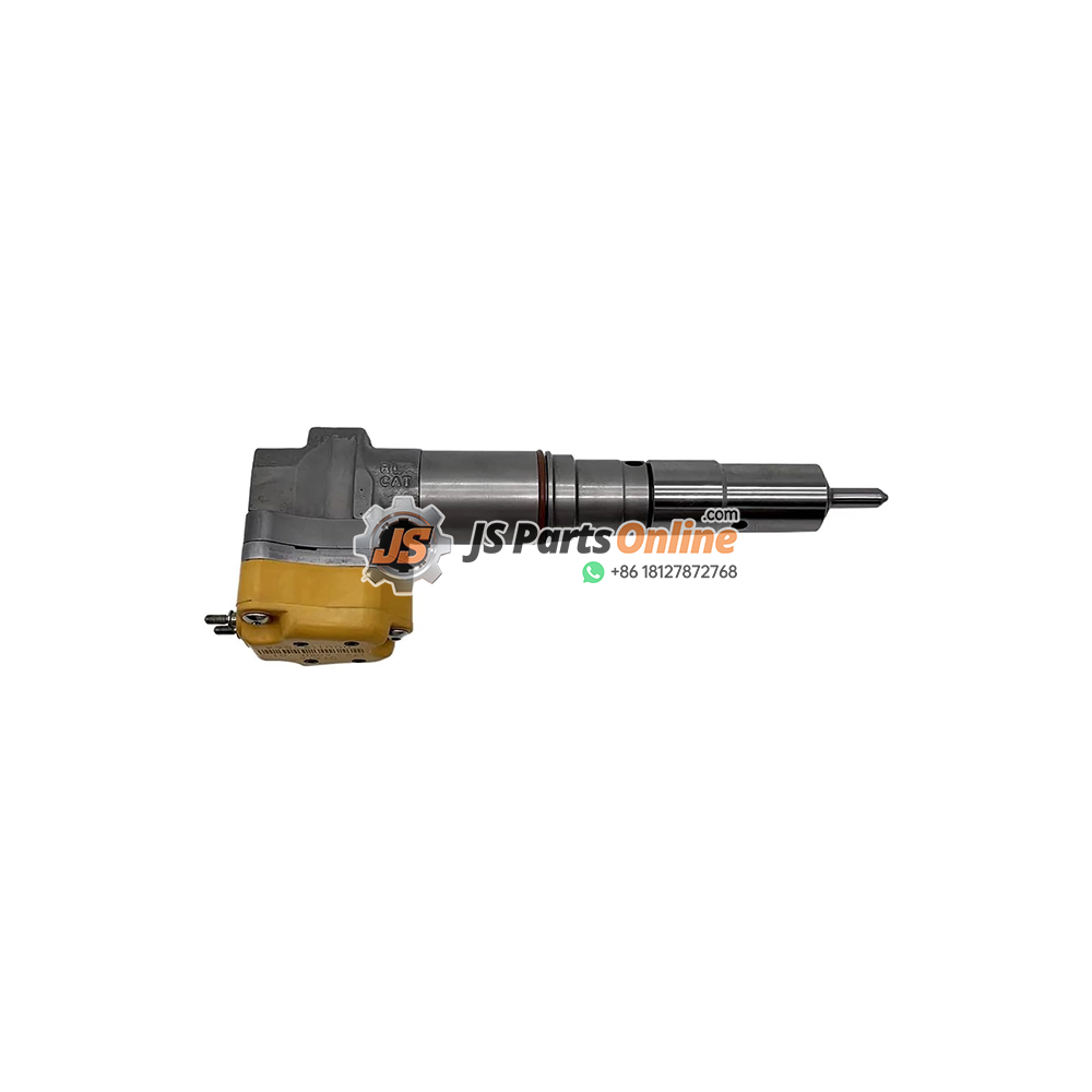 174-7526 20R-0758 Fuel Injector for Caterpillar CAT 3412E 8 - JSpartsonline Industrial hydraulic breaker/tool with a yellow base and long chrome shaft (heavy-duty demolition tool).