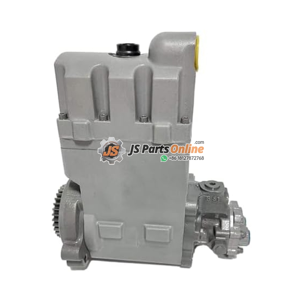 amazon_g2jpg - JSpartsonline Gray hydraulic pump with gear drive on the left and a compact reservoir on top; JS Parts Online watermark.